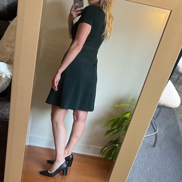 Dark Green Ralph Lauren Short Sleeve Knee Length Dress - Size 4 - Picture 10 of 13
